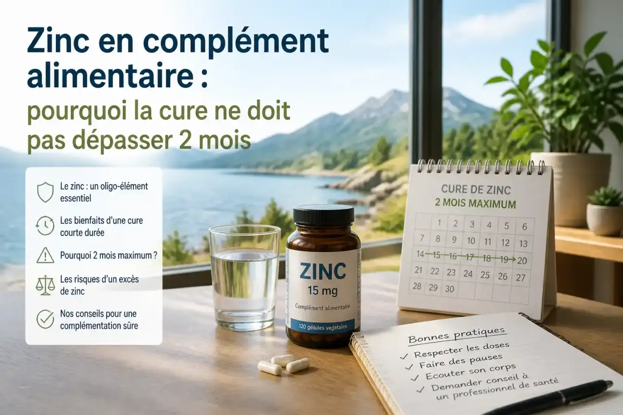 Zinc en complément alimentaire : pourquoi la cure ne doit pas dépasser 2 mois