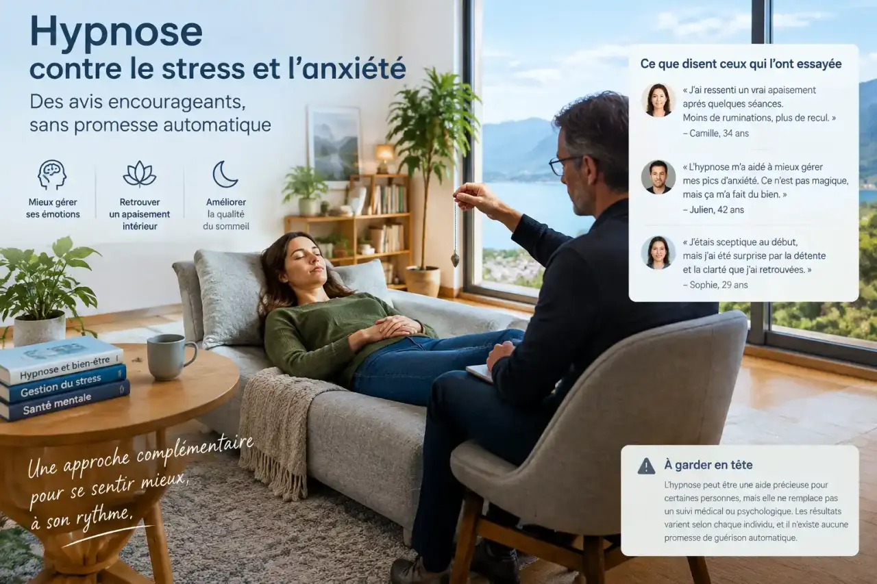 Hypnose contre le stress et l’anxiété : des avis encourageants, sans promesse automatique